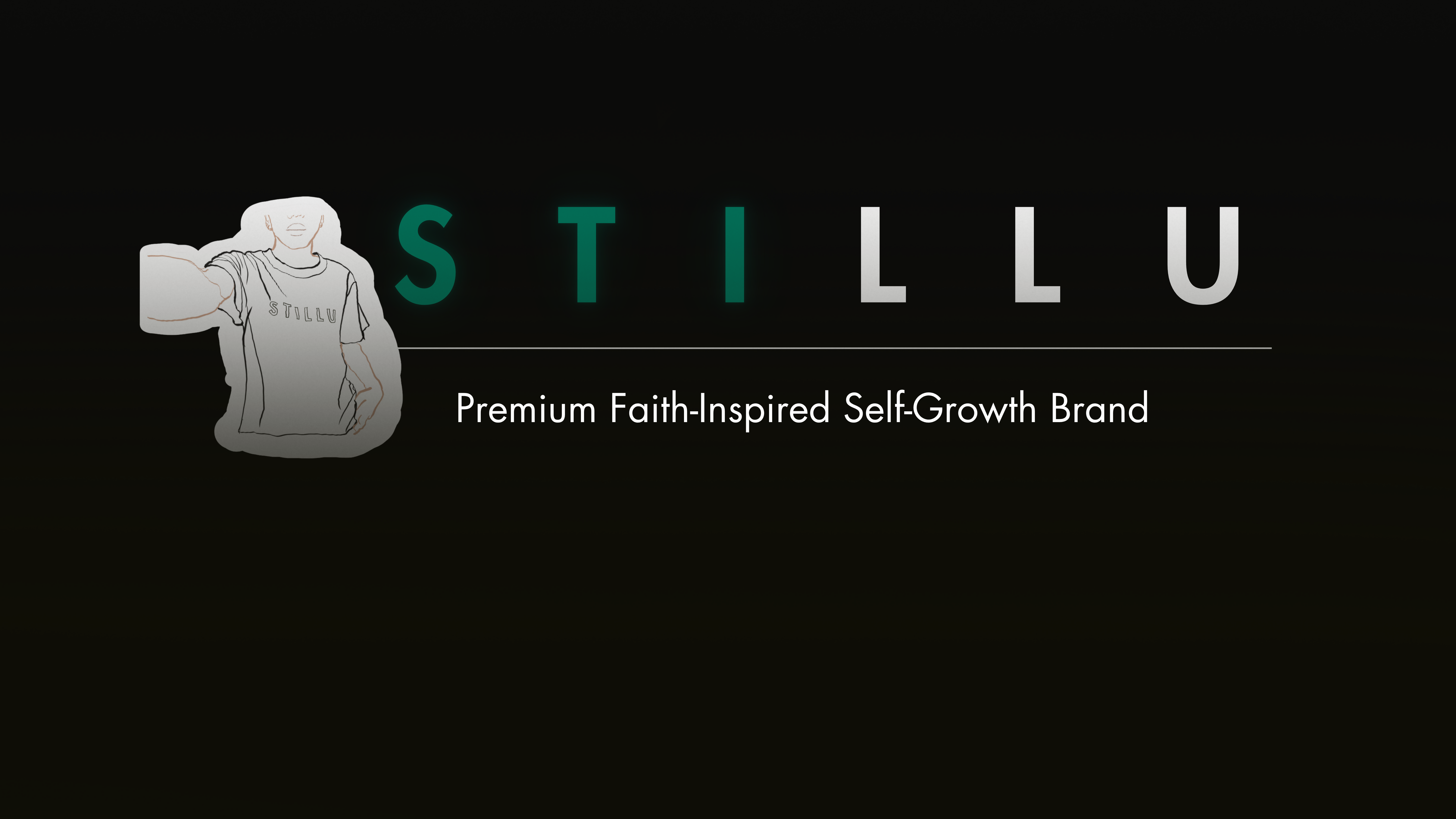 “Premium Faith-inspired self-growth brand STILLU hero banner minimalist premium design”
